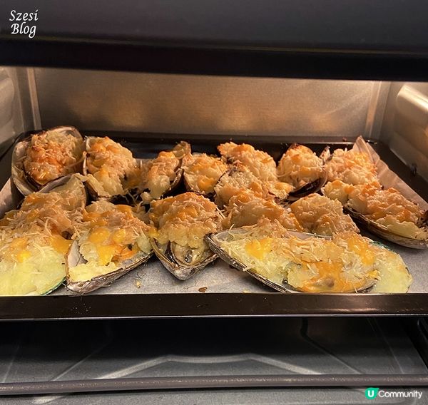 【煮食】芝士焗青口 