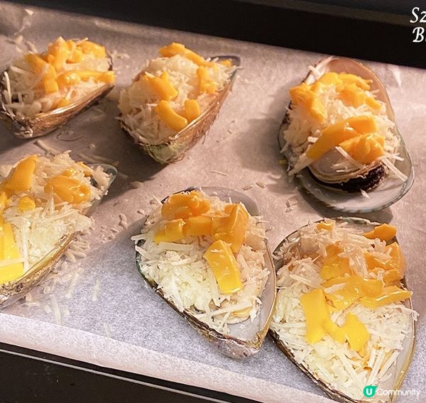 【煮食】芝士焗青口 