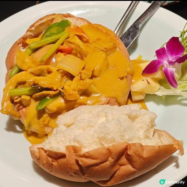 泰式黃咖喱麵包雞