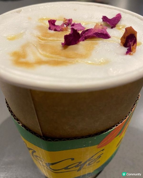 希望玫瑰花瓣可以為我帶來美好既開始，咖啡味帶微微的玫瑰味，感...