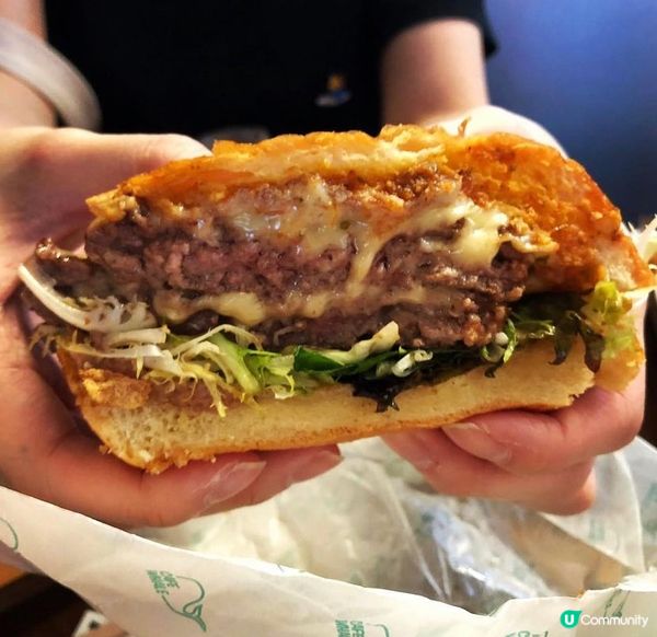 呢個漢堡包真係冇得輸，麵包熱辣辣鬆軟，牛肉香濃多汁和半溶嘅芝...