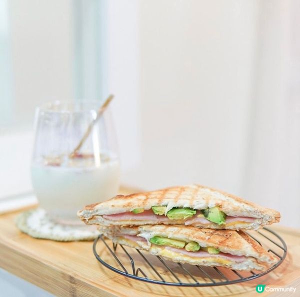 牛油果火腿芝士烘三文治🥪