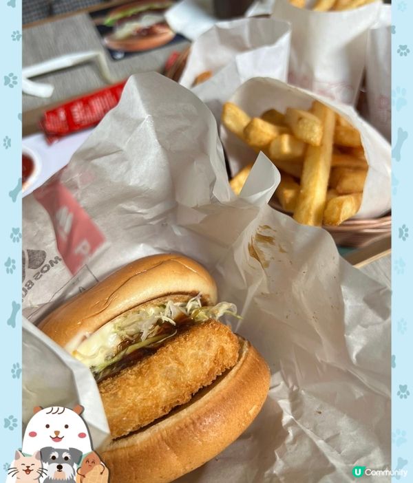 Mos burger 🍔吉列八爪魚漢堡 15蚊咋！！