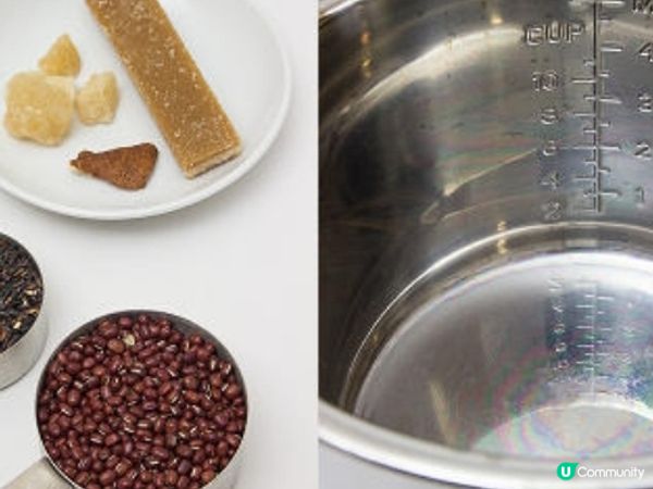 椰汁紅豆黑糯米糖水