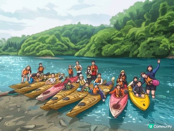 感謝天公造美！大小腳板齊探索：黃宜洲獨木舟與生態之行 🌟
