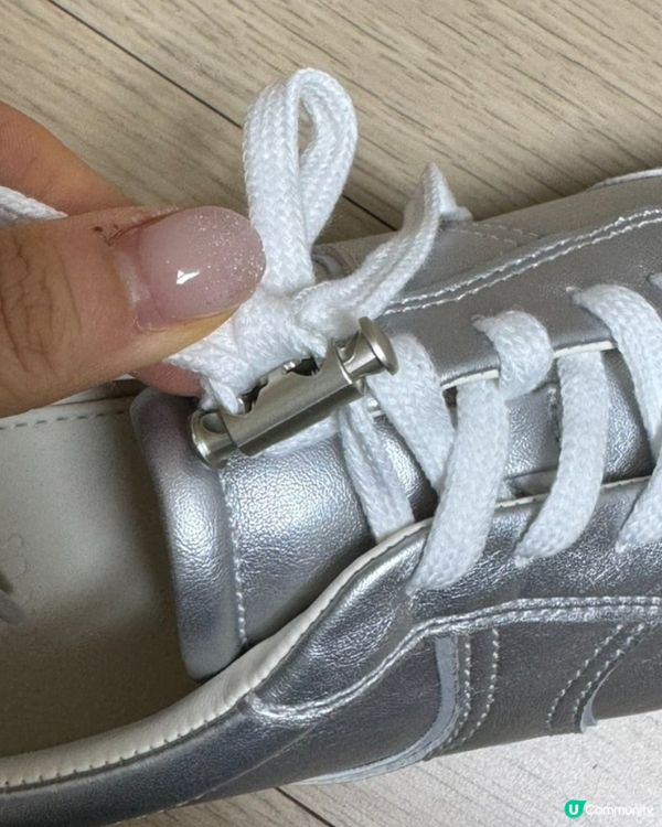 👟 韓國超靚平底波鞋分享：NUUS 銀色閃閃鞋✨