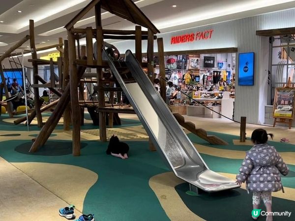 親子度200分的名古屋商場:有免費室內滑梯攀石區❤️