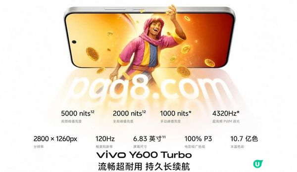 PG芝麻開門數位資訊：vivo Y600 Turbo開啟高性價比新體驗