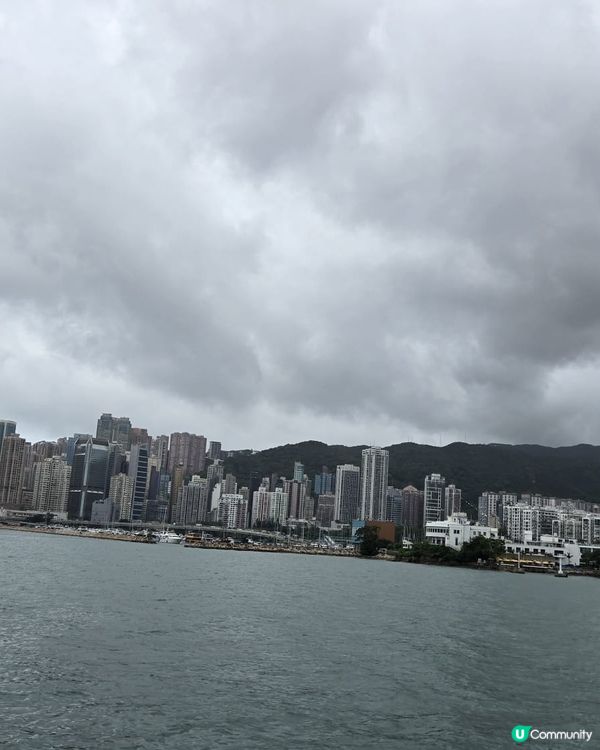 🌬️打風過後嘅維多利亞港🚢🌨️🌬️