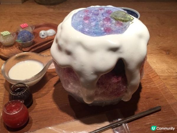 季節性限定紫陽花鮮奶油沙冰