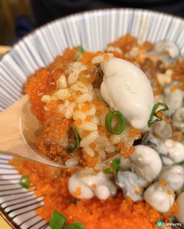 肥美蚵仔鮭魚蝦卵魯肉飯