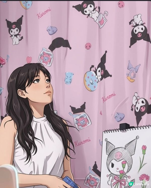 點解幅畫變埋kuromi