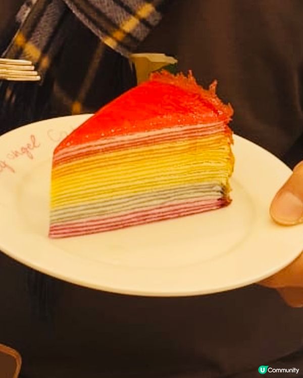 七色彩虹🌈千層蛋糕🍰🥹