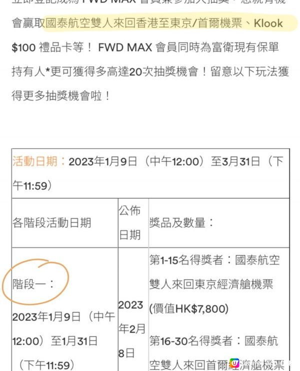 【FWD MAX 全城賞飛大抽獎】FWD送出200張機票請您去東京/首爾！✈️🤩成為FWD MAX 會員隨時贏走豐富獎品！