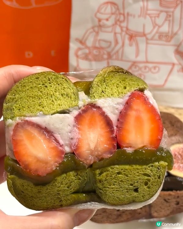 超美味抹茶士多啤梨芋泥貝果🥯😍😍😍