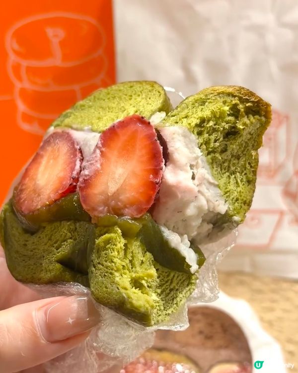 超美味抹茶士多啤梨芋泥貝果🥯😍😍😍