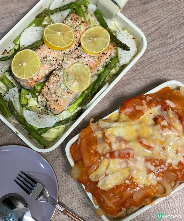 入得廚房出得廳堂點止得女人！？🤭@焗食史豬扒飯·雜菜檸檬焗三文魚