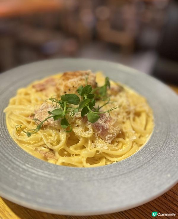 荃灣足料西餐驚喜之選推介勁大隻帶子卡邦尼扁意粉