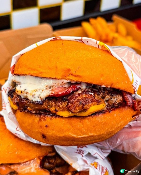 Winner Burger x 太子美食 | 大大個手打牛肉漢堡 黑松露厚身牛堡 | Burger/外賣/小食/下午茶/推薦/抵食/旺角/自取