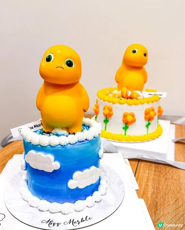 雲石小姐 x 尖沙咀美食 | 極治癒可愛奶龍爆漿流心蛋糕 邪惡海鹽芝士奶蓋 | 下午茶/生日蛋糕/預訂/IG Shop/推介/價錢