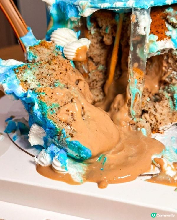 雲石小姐 x 尖沙咀美食 | 極治癒可愛奶龍爆漿流心蛋糕 邪惡海鹽芝士奶蓋 | 下午茶/生日蛋糕/預訂/IG Shop/推介/價錢