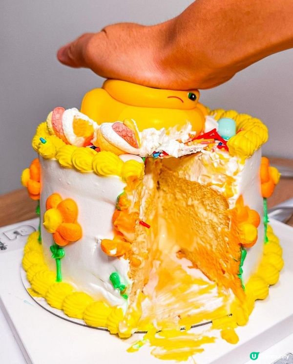 雲石小姐 x 尖沙咀美食 | 極治癒可愛奶龍爆漿流心蛋糕 邪惡海鹽芝士奶蓋 | 下午茶/生日蛋糕/預訂/IG Shop/推介/價錢