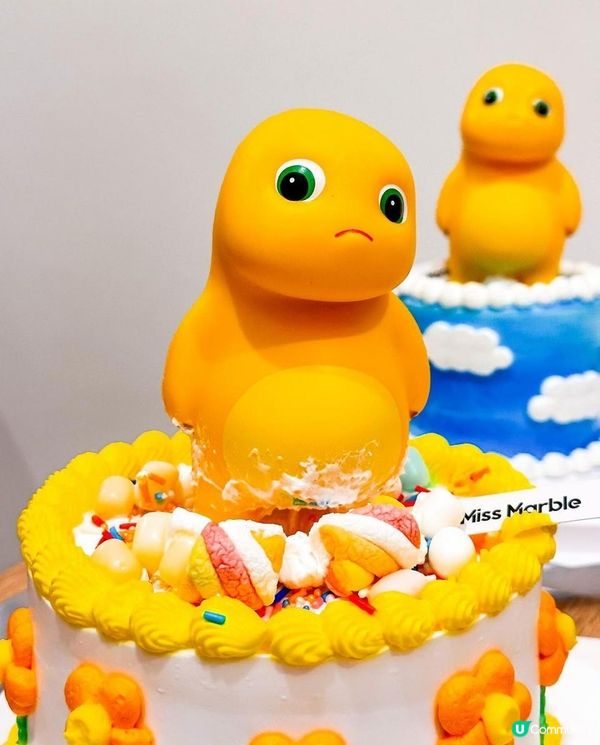 雲石小姐 x 尖沙咀美食 | 極治癒可愛奶龍爆漿流心蛋糕 邪惡海鹽芝士奶蓋 | 下午茶/生日蛋糕/預訂/IG Shop/推介/價錢