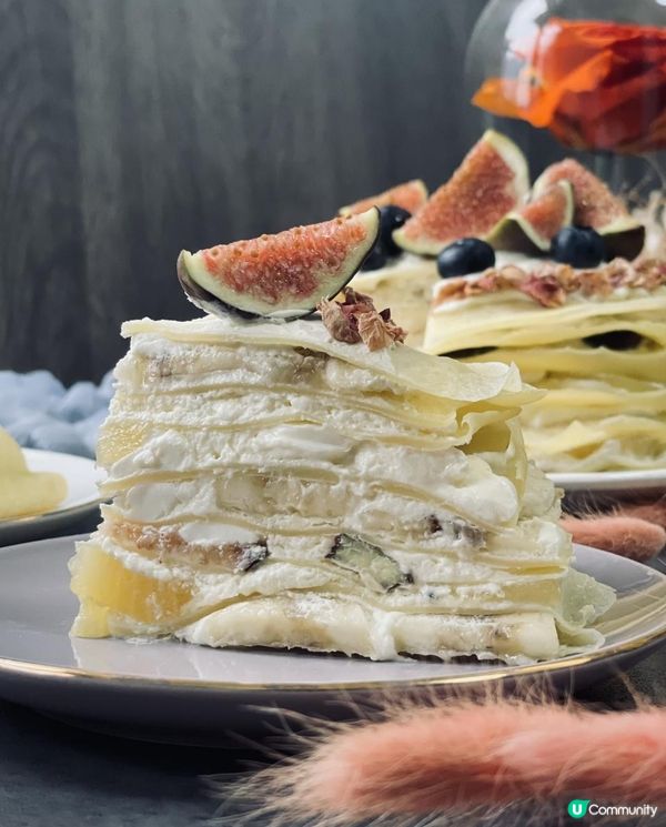 自家製@雜果千層蛋糕🍰