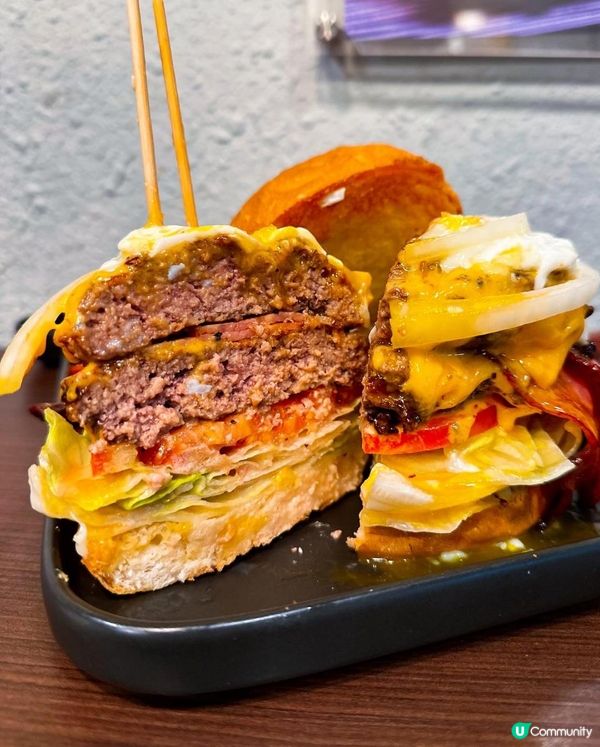Burger Lab x 佐敦美食 | 霸氣抵食雙層極厚牛肉漢堡 邪惡爆漿芝士 | Burger/漢堡包/推介/美國菜/價錢/Menu