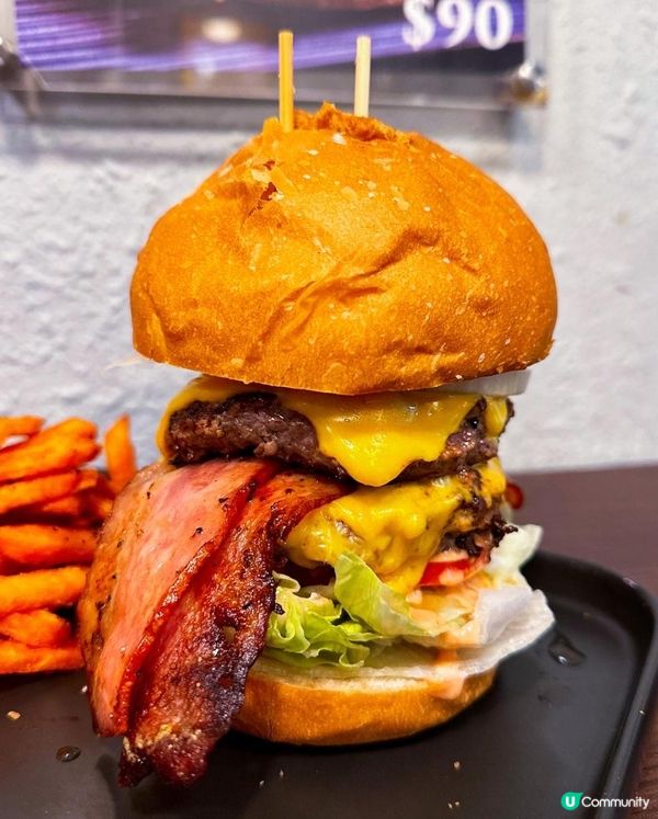 Burger Lab x 佐敦美食 | 霸氣抵食雙層極厚牛肉漢堡 邪惡爆漿芝士 | Burger/漢堡包/推介/美國菜/價錢/Menu