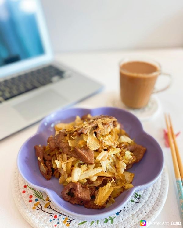 🐮安格斯炒椰菜烏冬🍜