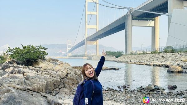 【馬灣行山】登上大嶺頭。飽覽青馬大橋、汲水門大橋和馬灣海峽一帶的景色。欣賞日落｜初級行山輕鬆路線兩小時內行完