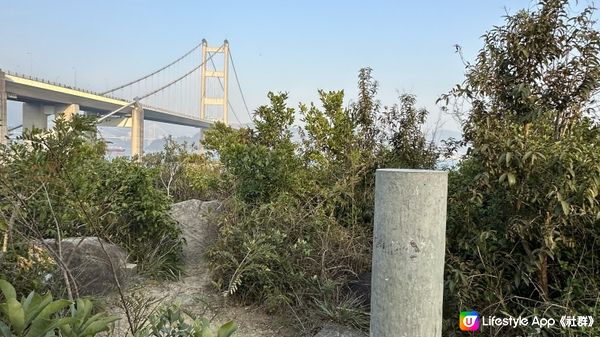 【馬灣行山】登上大嶺頭。飽覽青馬大橋、汲水門大橋和馬灣海峽一帶的景色。欣賞日落｜初級行山輕鬆路線兩小時內行完