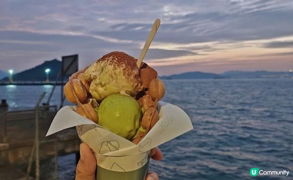 Tiramisu & 抹茶雙球鷄蛋仔｜NOOK. Eggwaffles & Gelato（西環）