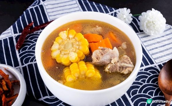 鴨脷洲煲湯首選 排骨玉米胡蘿蔔湯