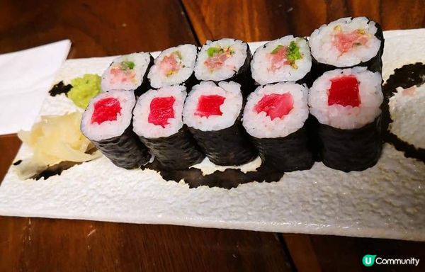 葱花碎吞拿魚腩卷＋鐵火卷