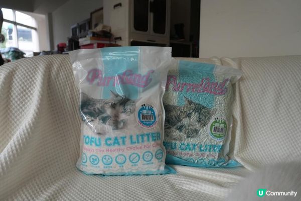 🐾艾露貓砂試用心得｜PurreLand倍淨豆腐貓砂 原味＆綠茶味