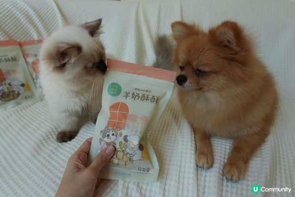 【Homiha好米亞評價】寵物凍乾開箱｜貓狗零食推薦🐾 羊奶酥酥