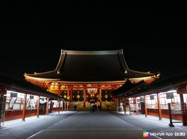 。2023 夜遊淺草寺 雷門 x 夜櫻。