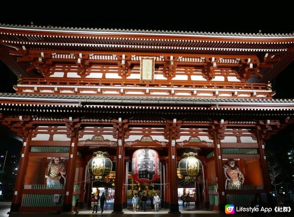 。2023 夜遊淺草寺 雷門 x 夜櫻。