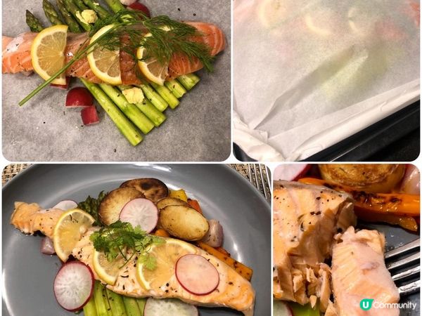 三文魚有營養又易整易熟，個人非常推薦紙包焗呢個方法，魚肉保證...