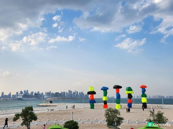 卡塔爾特集：球迷村五臟俱全 Abboud沙灘睇日落