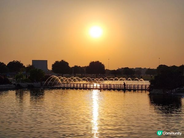 卡塔爾特集：Aspire Park湖畔漫步 木屋餐廳歎靚景