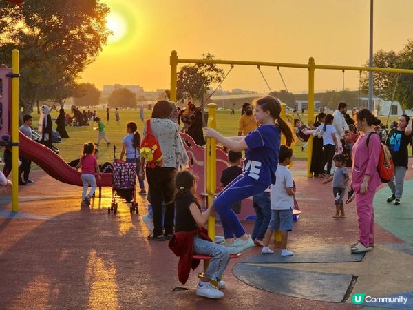 卡塔爾特集：Aspire Park湖畔漫步 木屋餐廳歎靚景