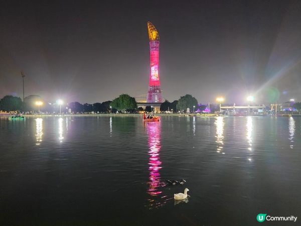 卡塔爾特集：Aspire Park湖畔漫步 木屋餐廳歎靚景