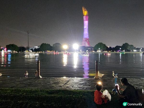 卡塔爾特集：Aspire Park湖畔漫步 木屋餐廳歎靚景