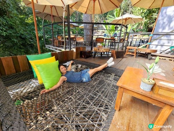 【湄林蒙占山1】飛車越叢林 雙輪走鋼索 網床Cafe觀瀑布