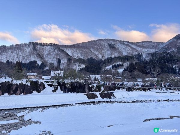 超美的白川鄉合掌村點燈