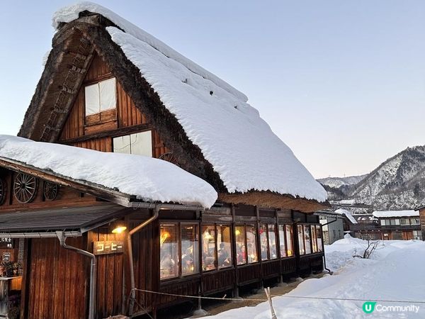 超美的白川鄉合掌村點燈