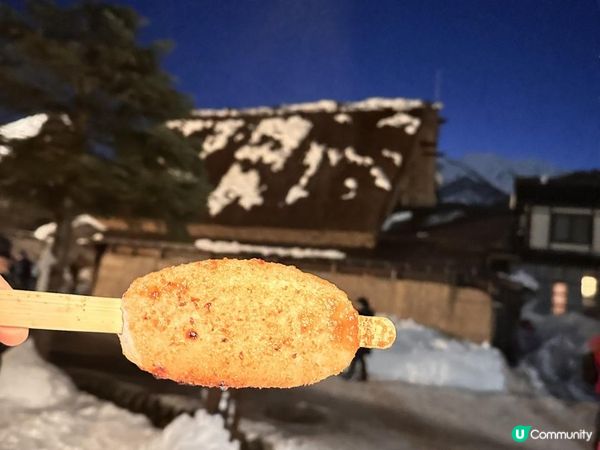 超美的白川鄉合掌村點燈